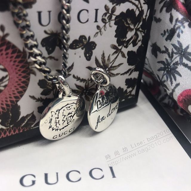 GUCCi飾品 古馳泰銀復古圓形牌吊墜  zgbq1135